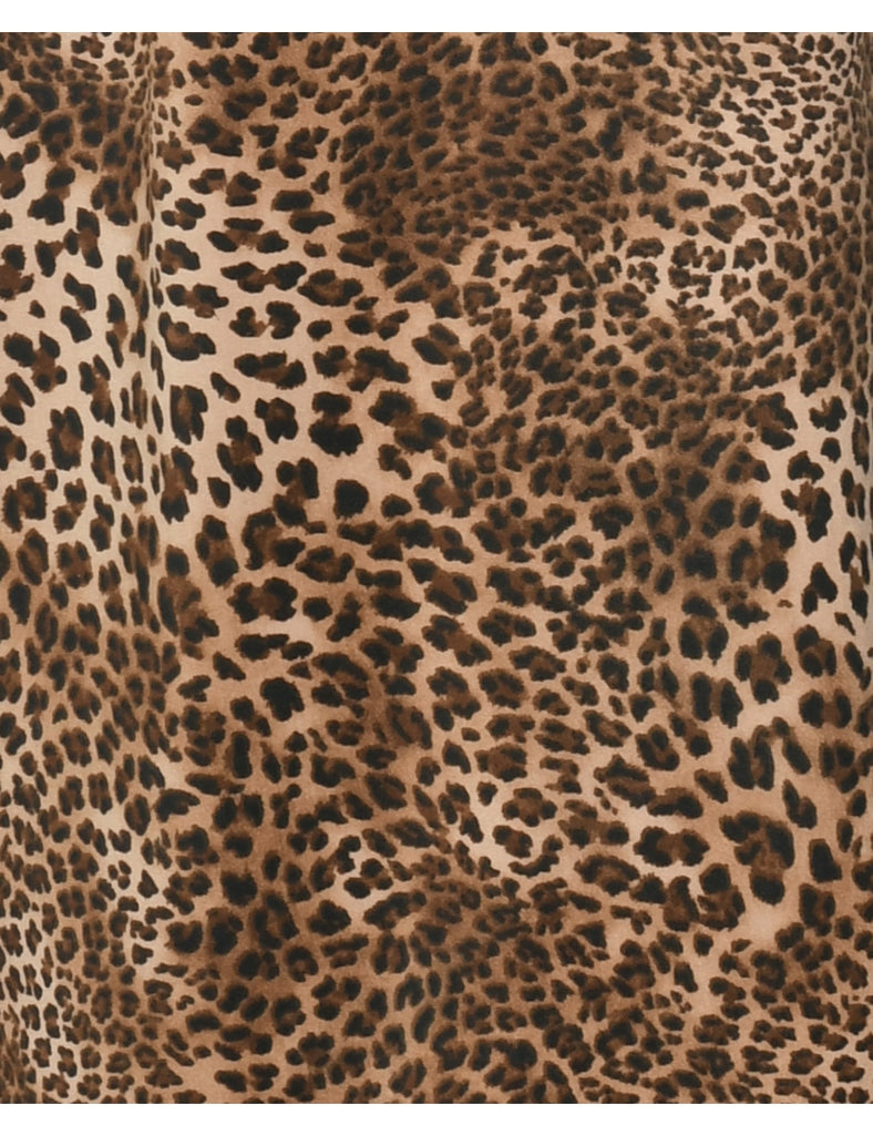 Leopard Print Dress - M
