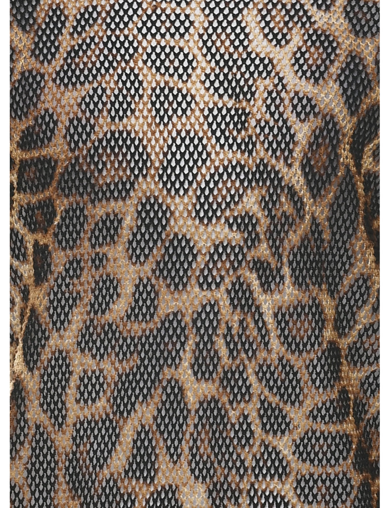 Leopard Print Dress - L