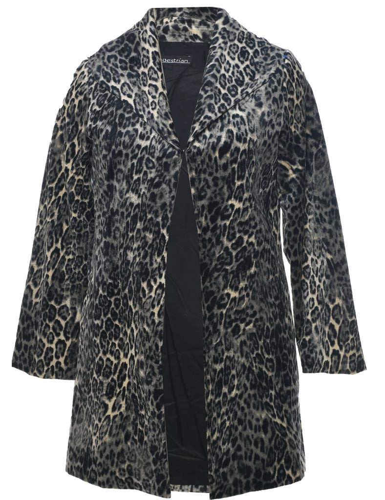 Leopard Print Jacket - M