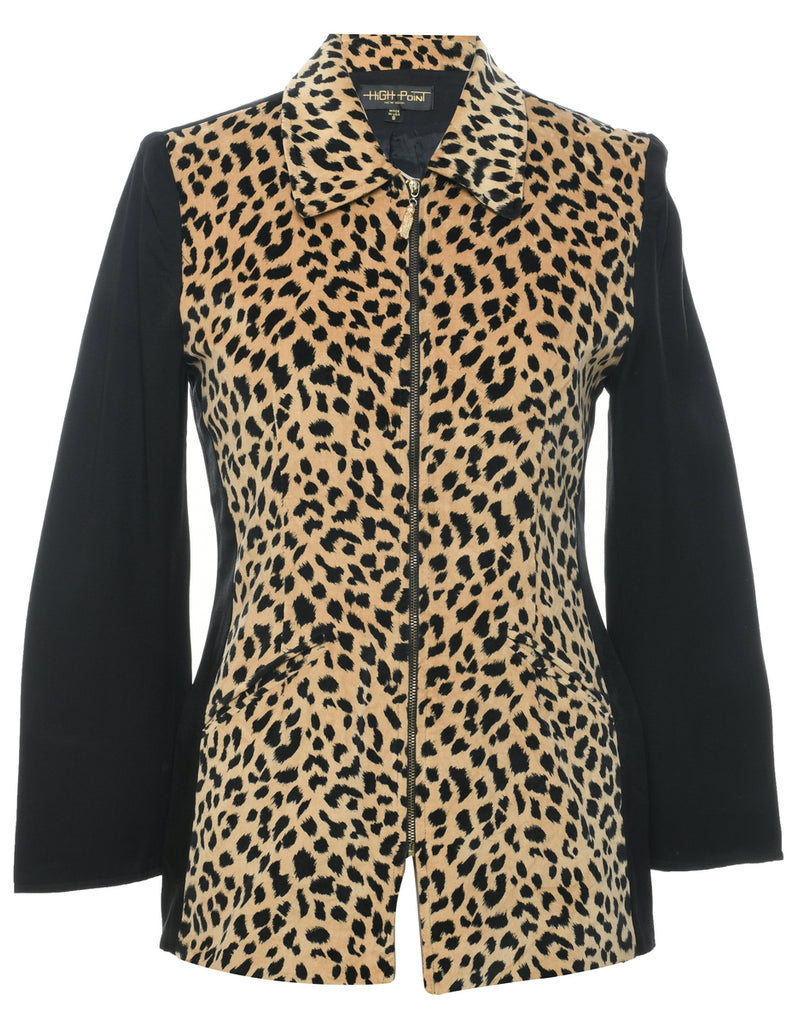 Leopard Print Jacket - S