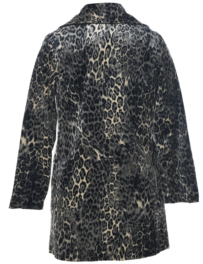 Leopard Print Jacket - M