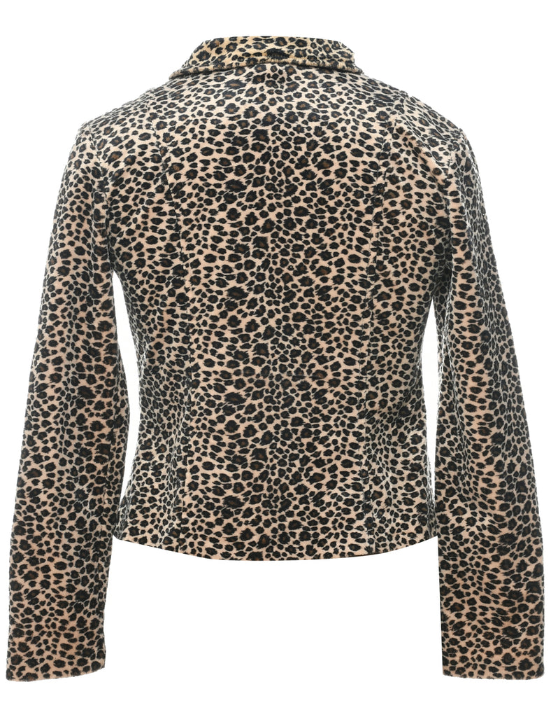 Leopard Print Jacket - M