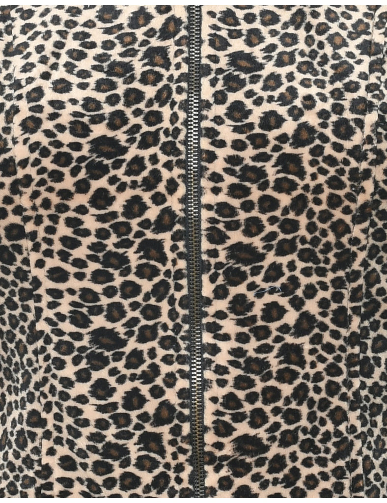 Leopard Print Jacket - M