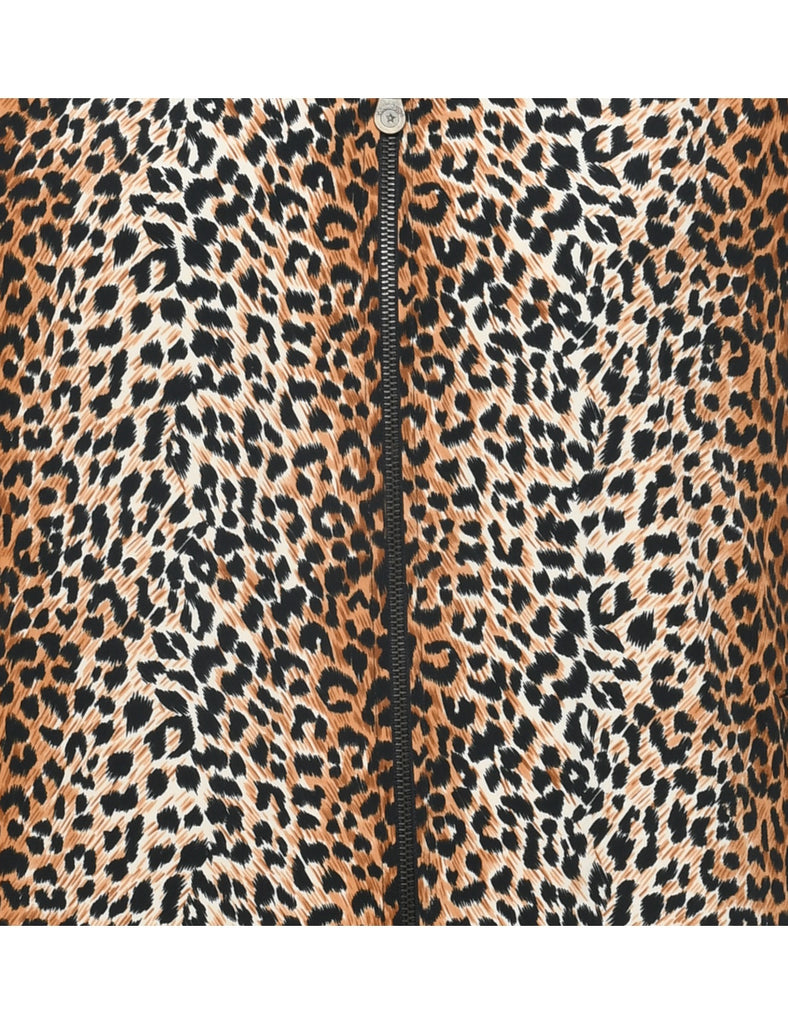 Leopard Print Jacket - L