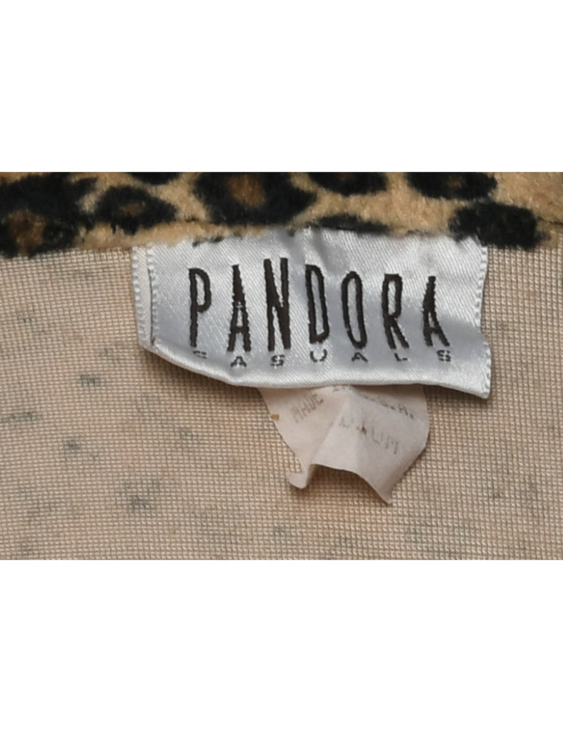 Leopard Print Jacket - M