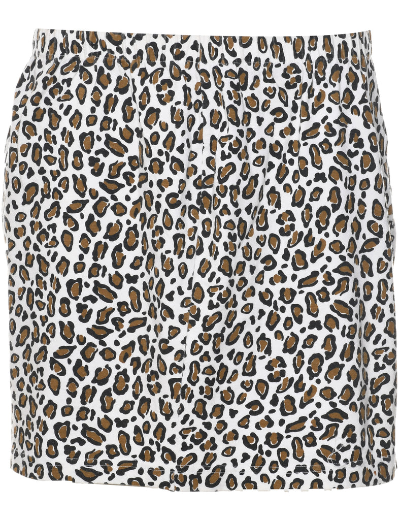 Leopard Print Pencil Skirt - M