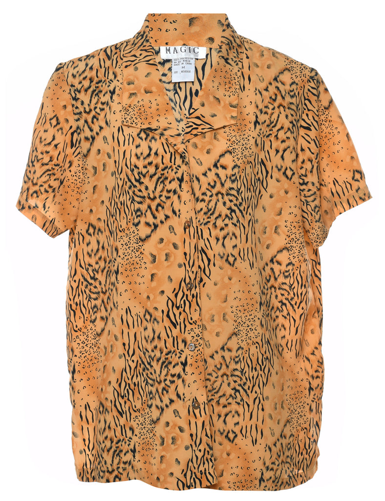Leopard Print Shirt - M