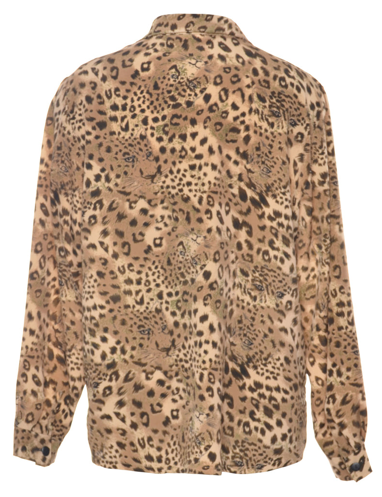 Leopard Print Shirt - M