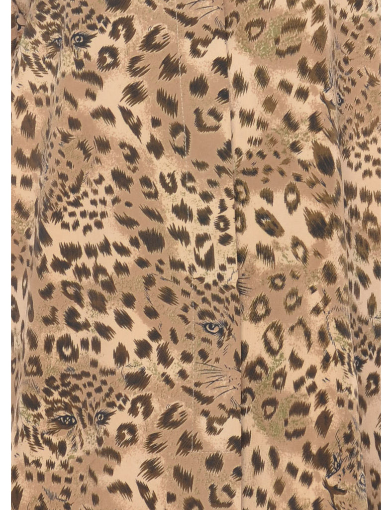 Leopard Print Shirt - M