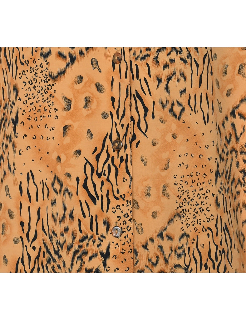 Leopard Print Shirt - M
