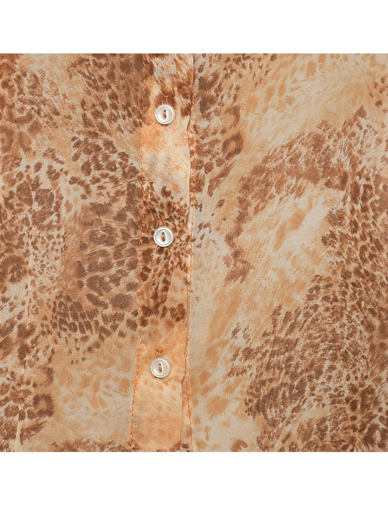 Leopard Print Shirt - L