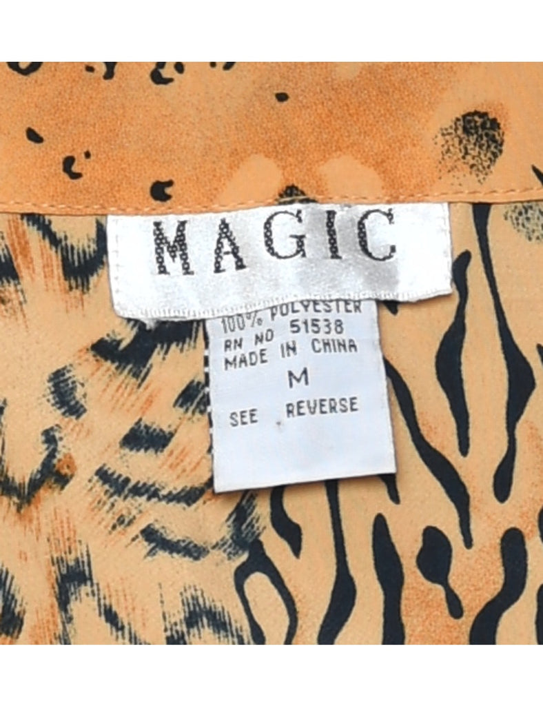 Leopard Print Shirt - M
