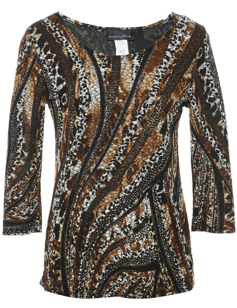 Leopard Print Top - M