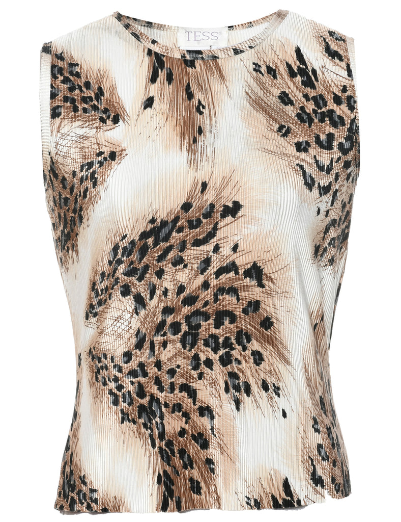 Leopard Print Top - S