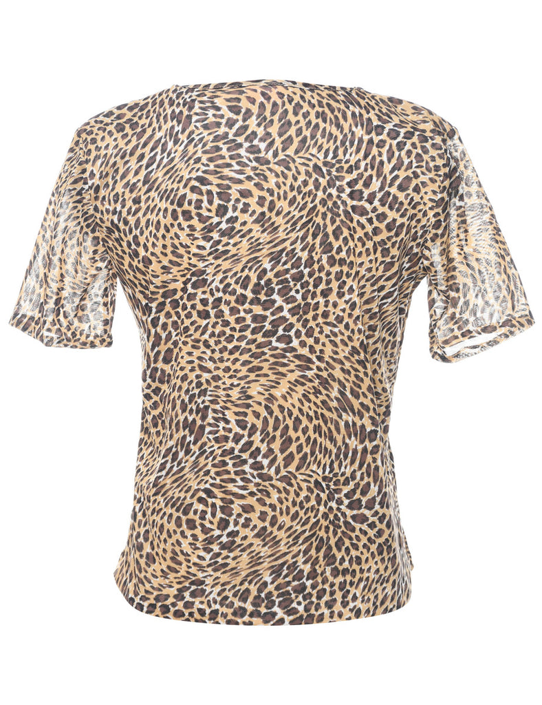 Leopard Print Top - S
