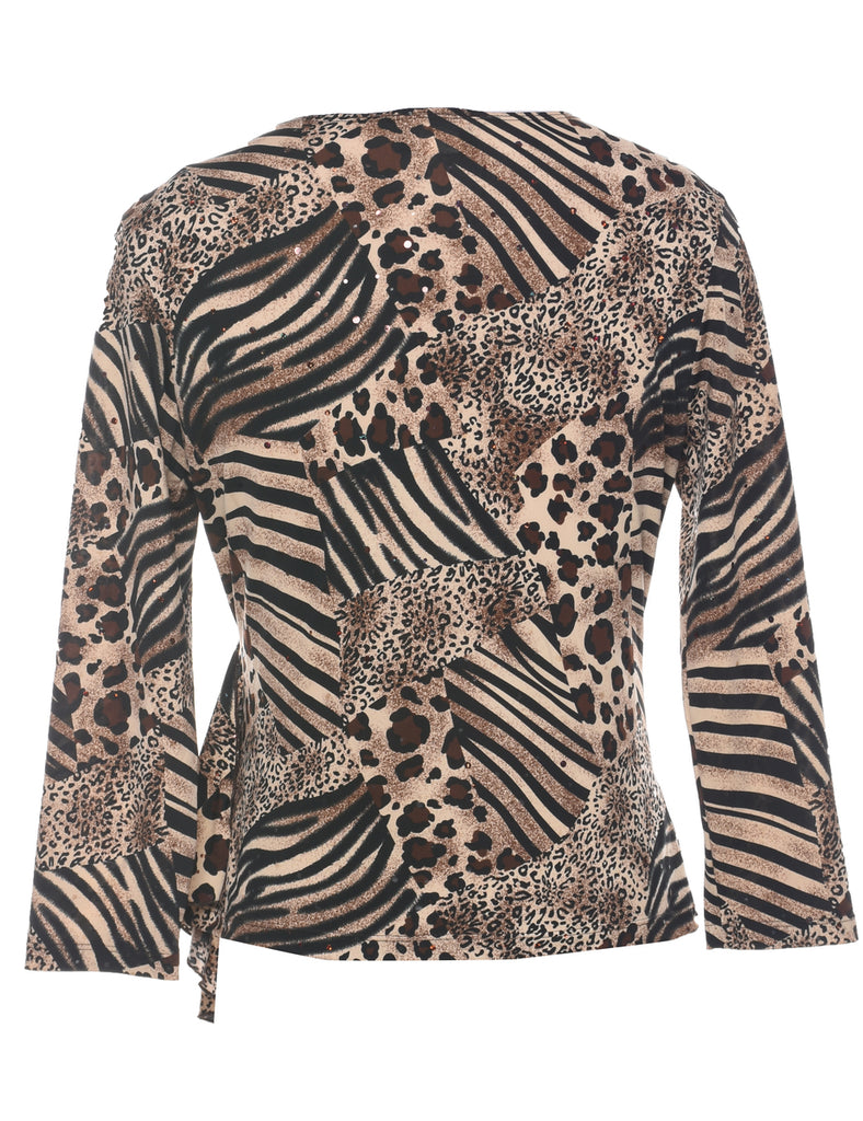 Leopard Print Top - M