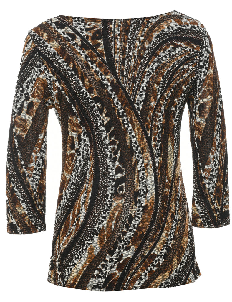 Leopard Print Top - M