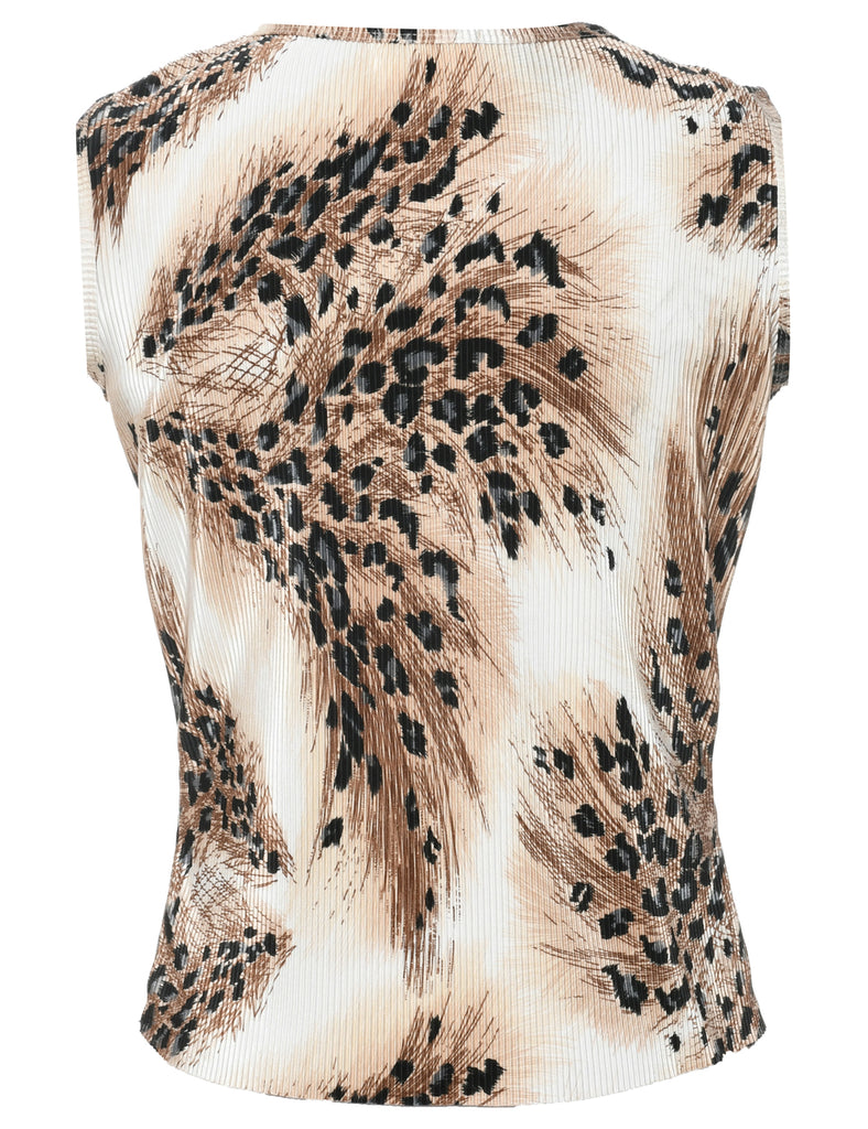 Leopard Print Top - S