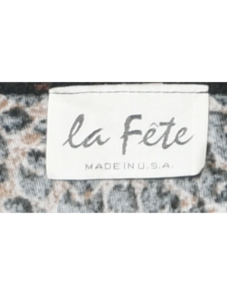 Leopard Print Top - M
