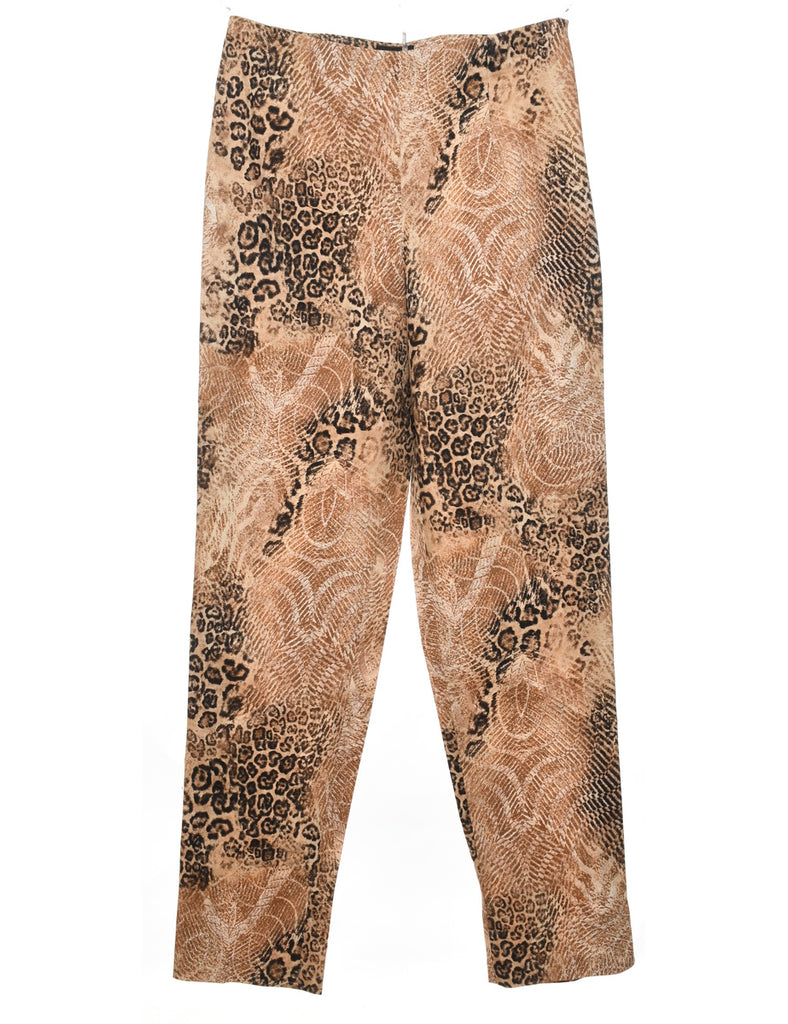 Leopard Print Trousers - W29 L31