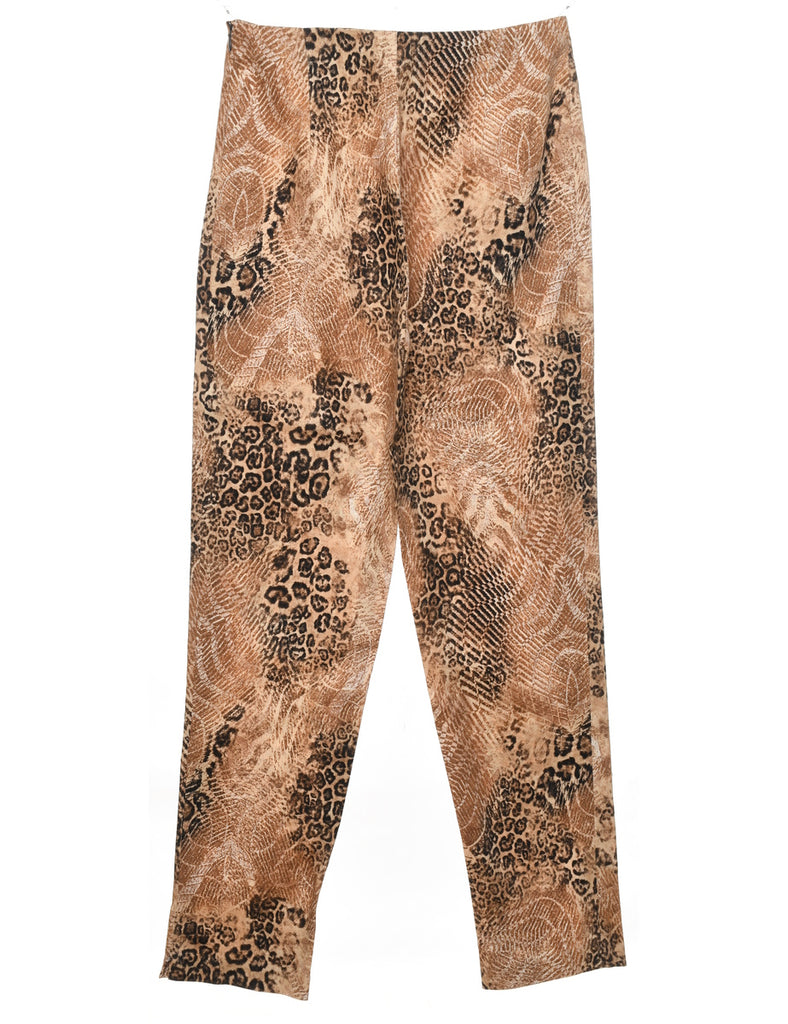 Leopard Print Trousers - W29 L31