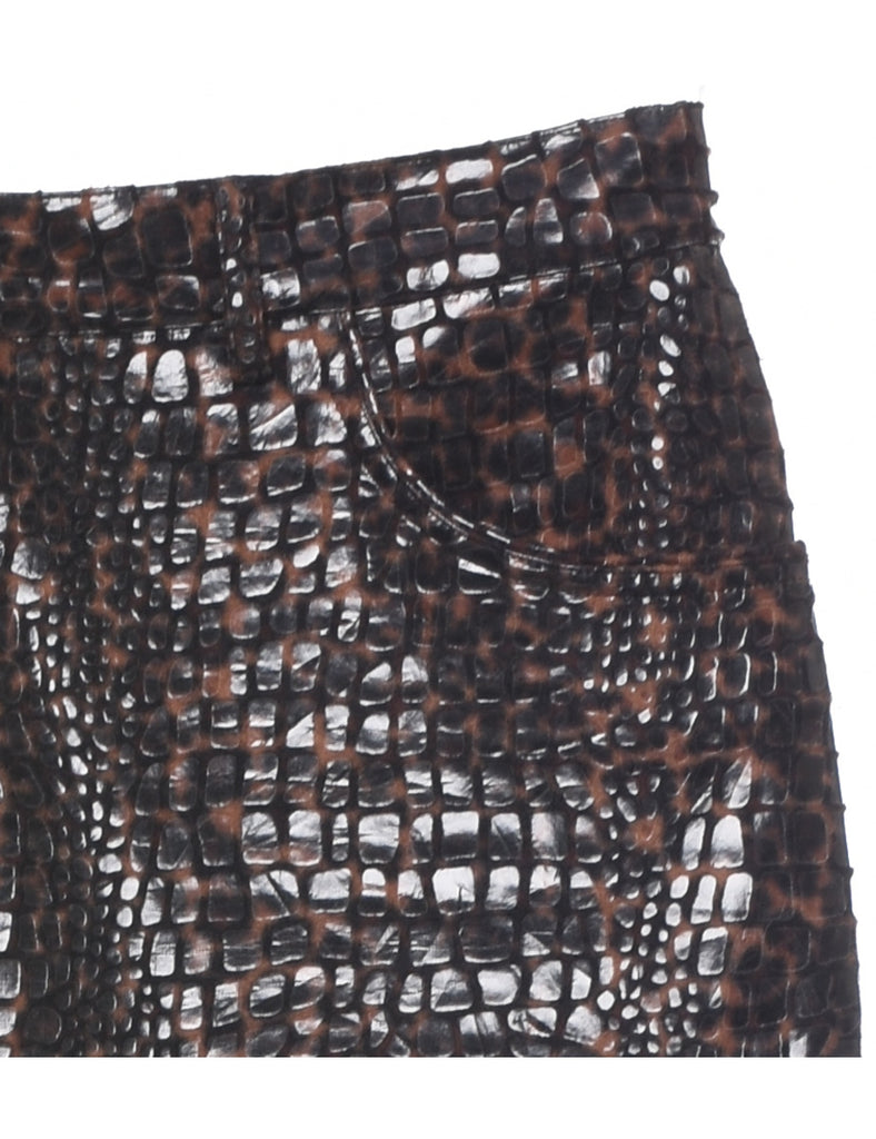 Leopard Print Trousers - W37 L28