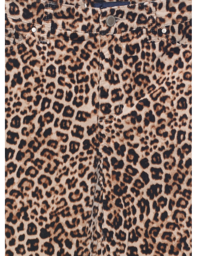 Leopard Print Trousers - W30 L27