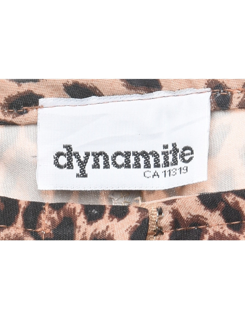 Leopard Print Trousers - W28 L27