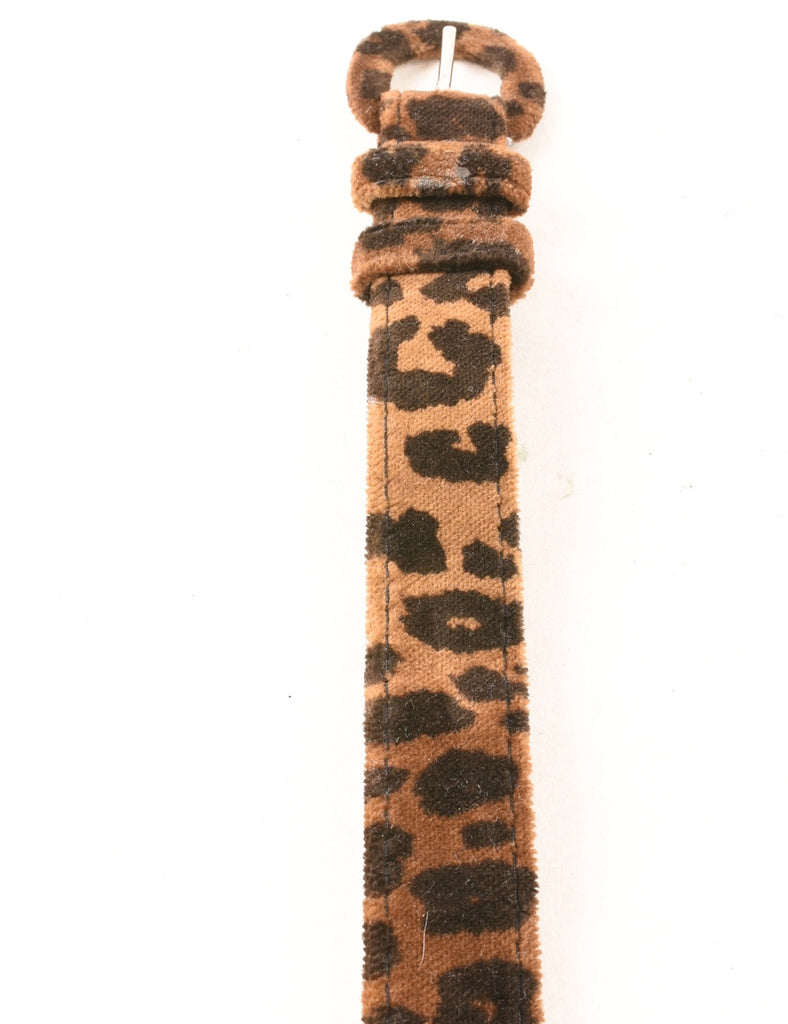 Leopard Print Waist Belt - S