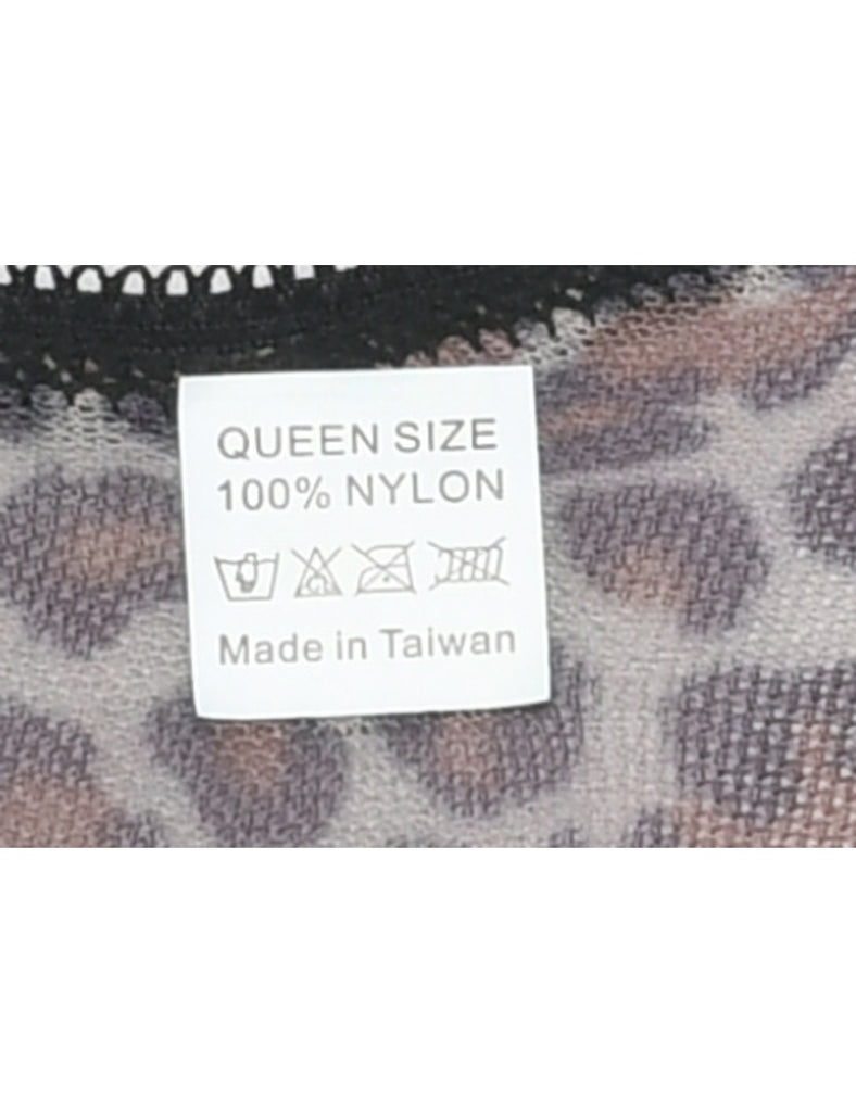 Leopard Print Y2K Slip - XS
