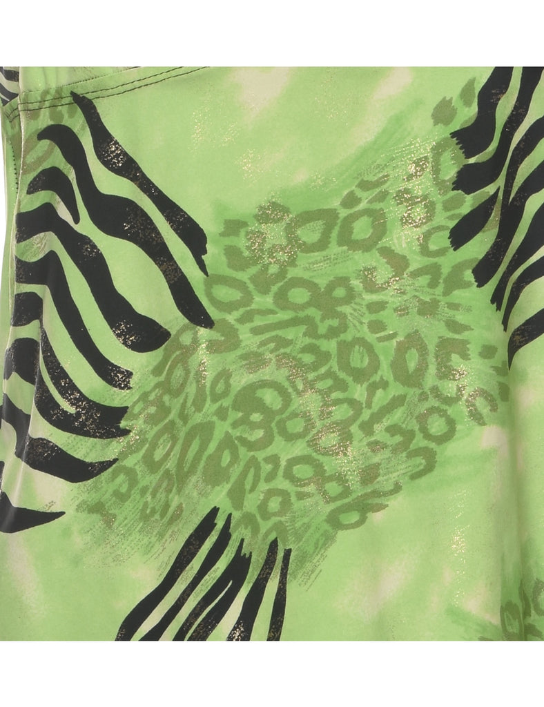 Leopard Print Y2K Top - S