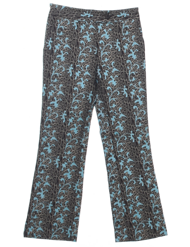 Leopard Print Y2K Trousers - W27 L28