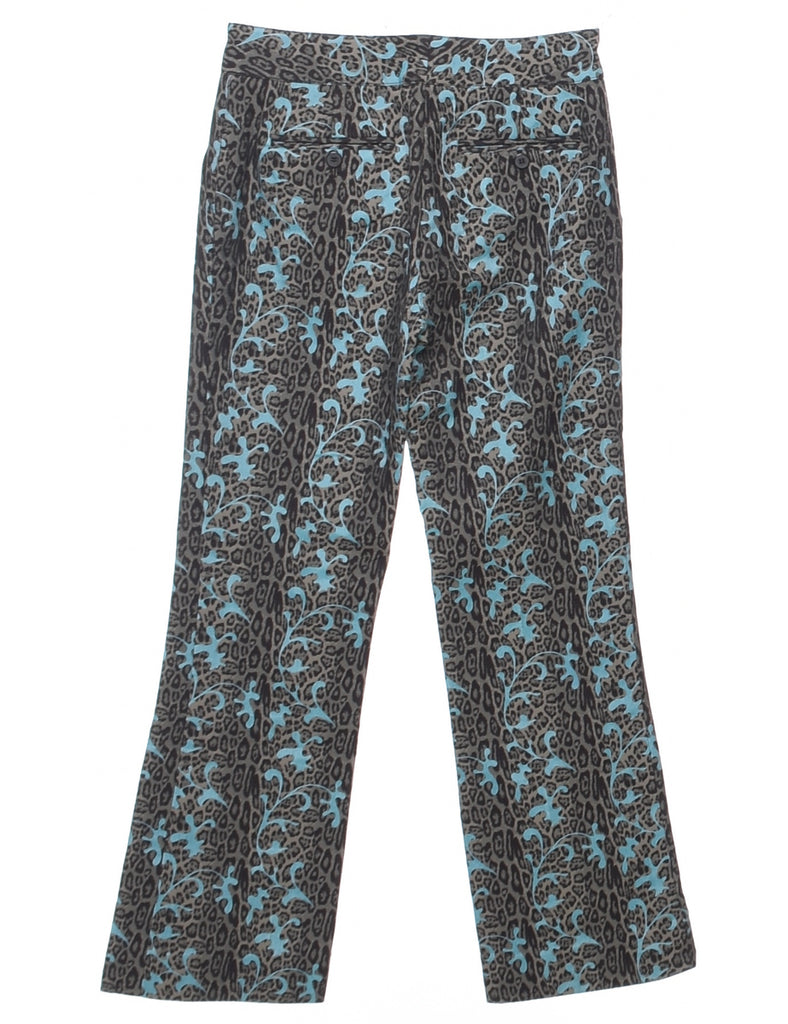 Leopard Print Y2K Trousers - W27 L28
