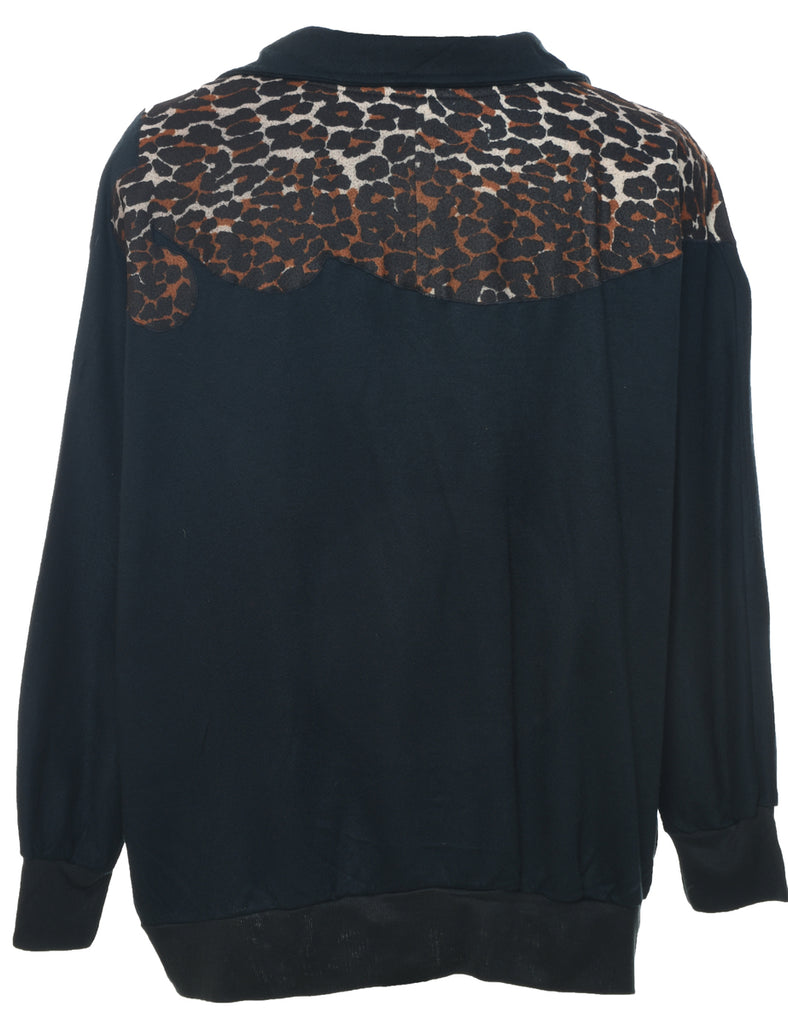 Leopard Printed Sweatshirt - XXL