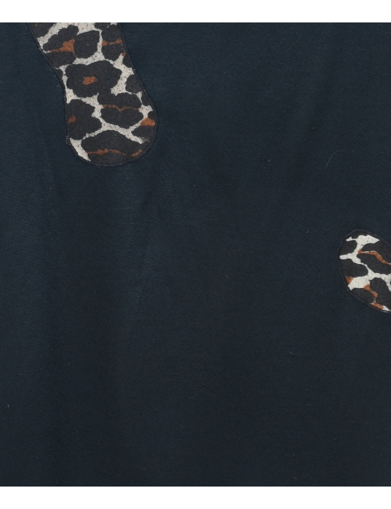 Leopard Printed Sweatshirt - XXL