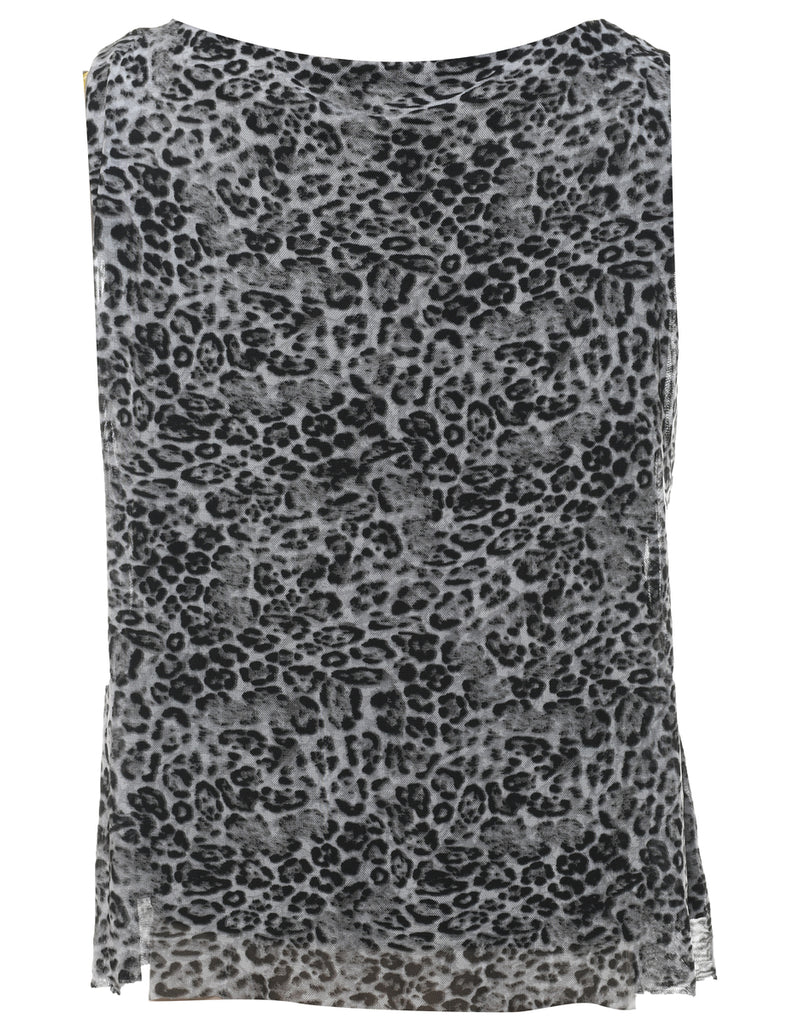 Leopard Printed Top - L