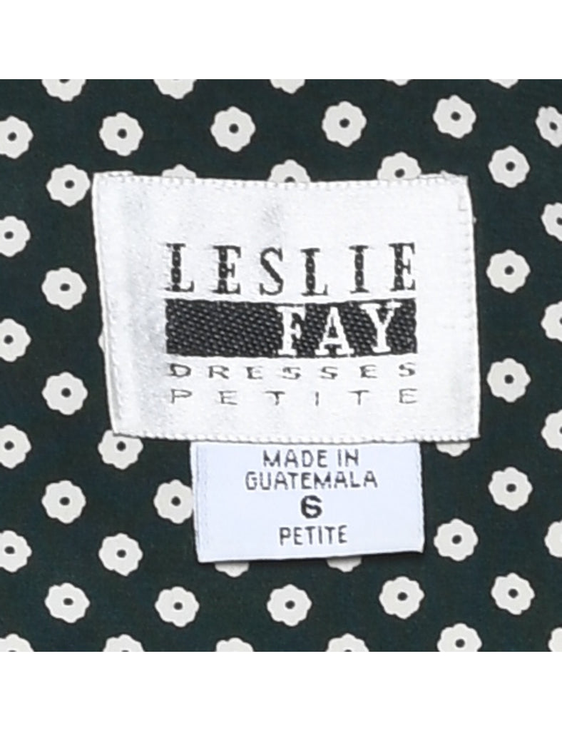 Leslie Fay Floral Print Dress - M