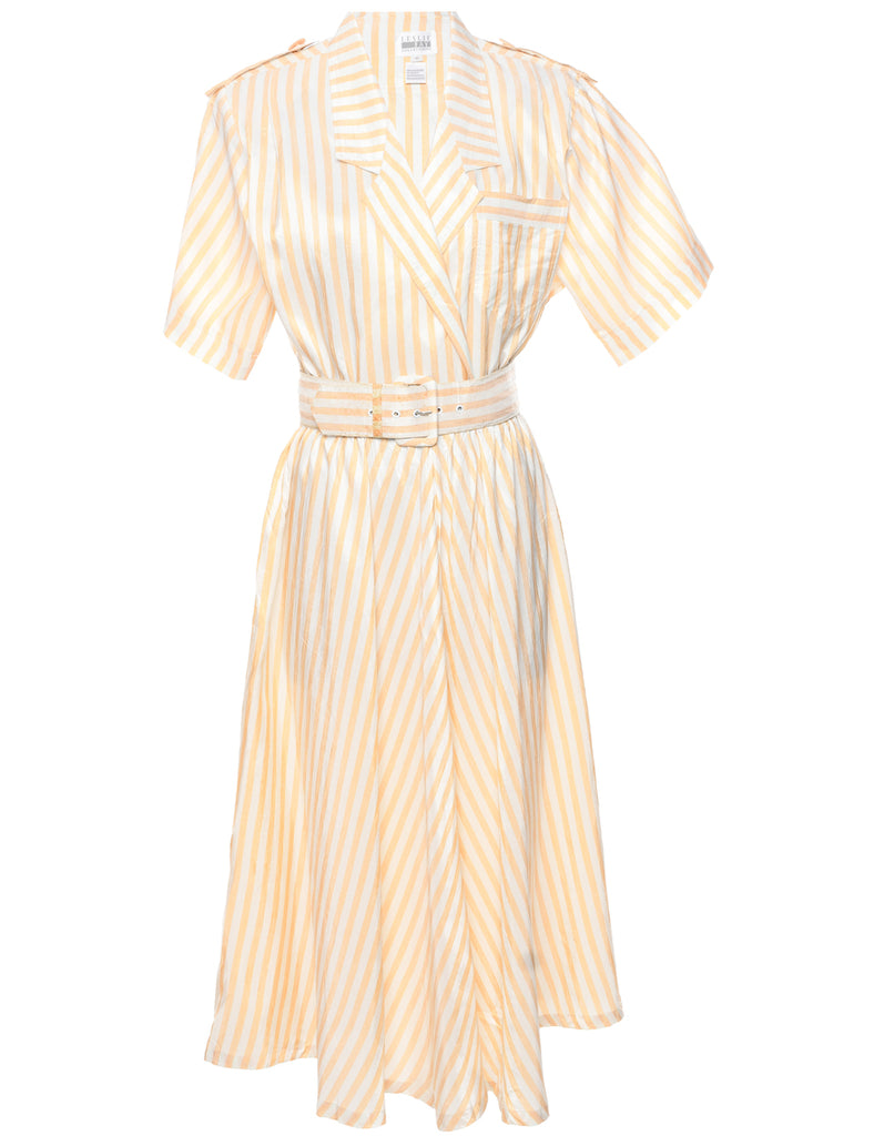 Leslie Fay Striped Dress - L