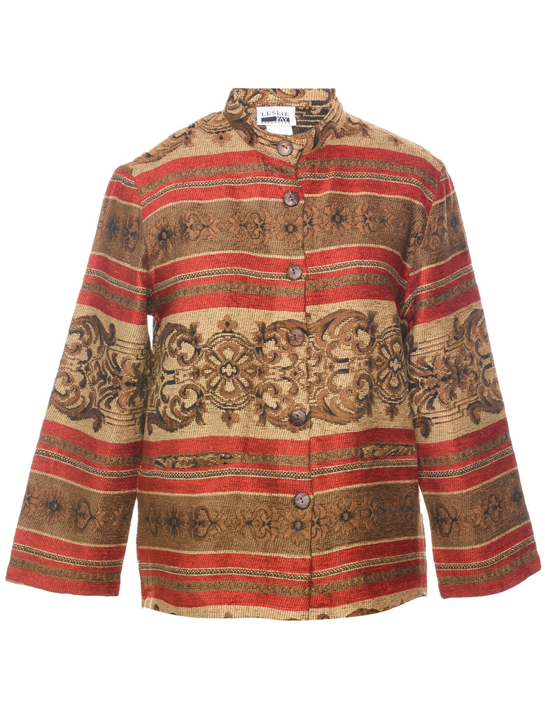 Leslie Fay Tapestry Jacket - M