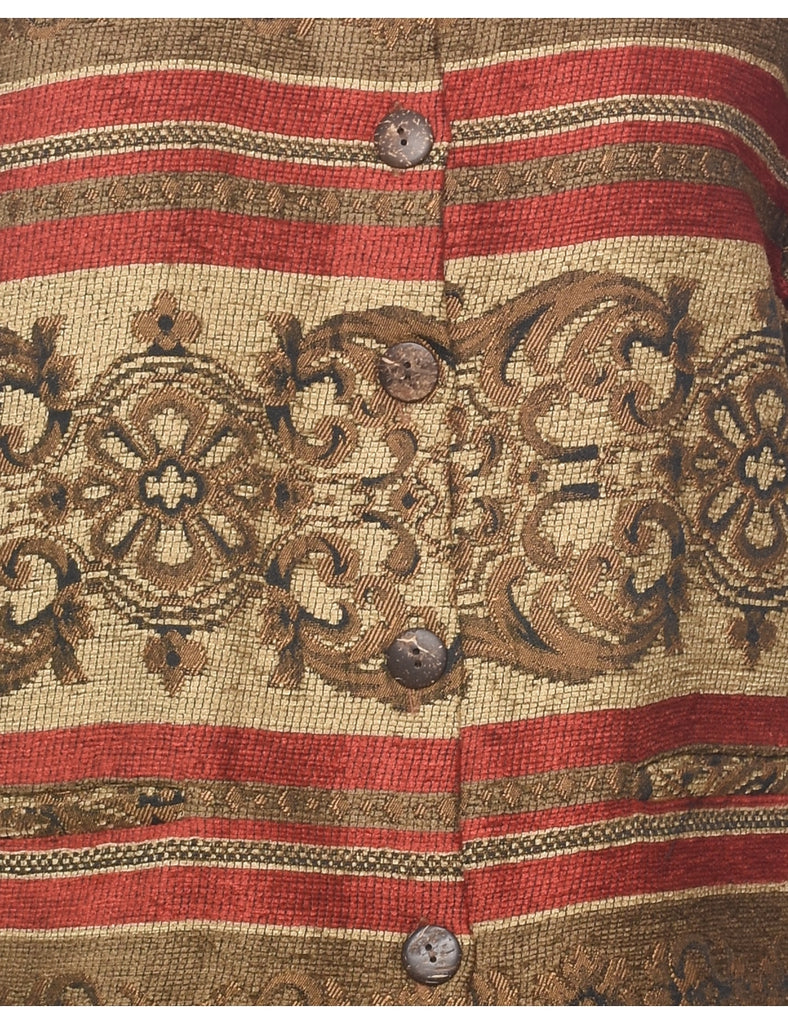 Leslie Fay Tapestry Jacket - M