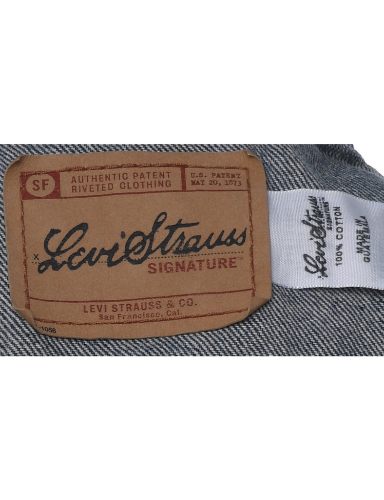 Levi's 1990s Stone-Wash Denim Vest - L