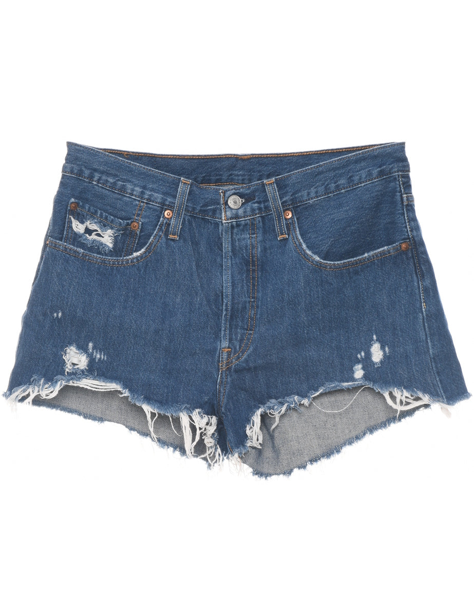 Womens distressed levi shorts cheap