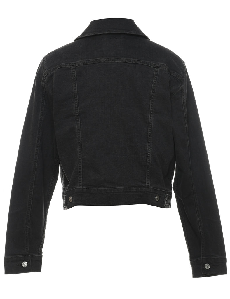 Levi's Black Cropped Denim Jacket - XL