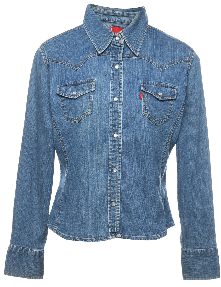 Ladies levi denim shirt 2025