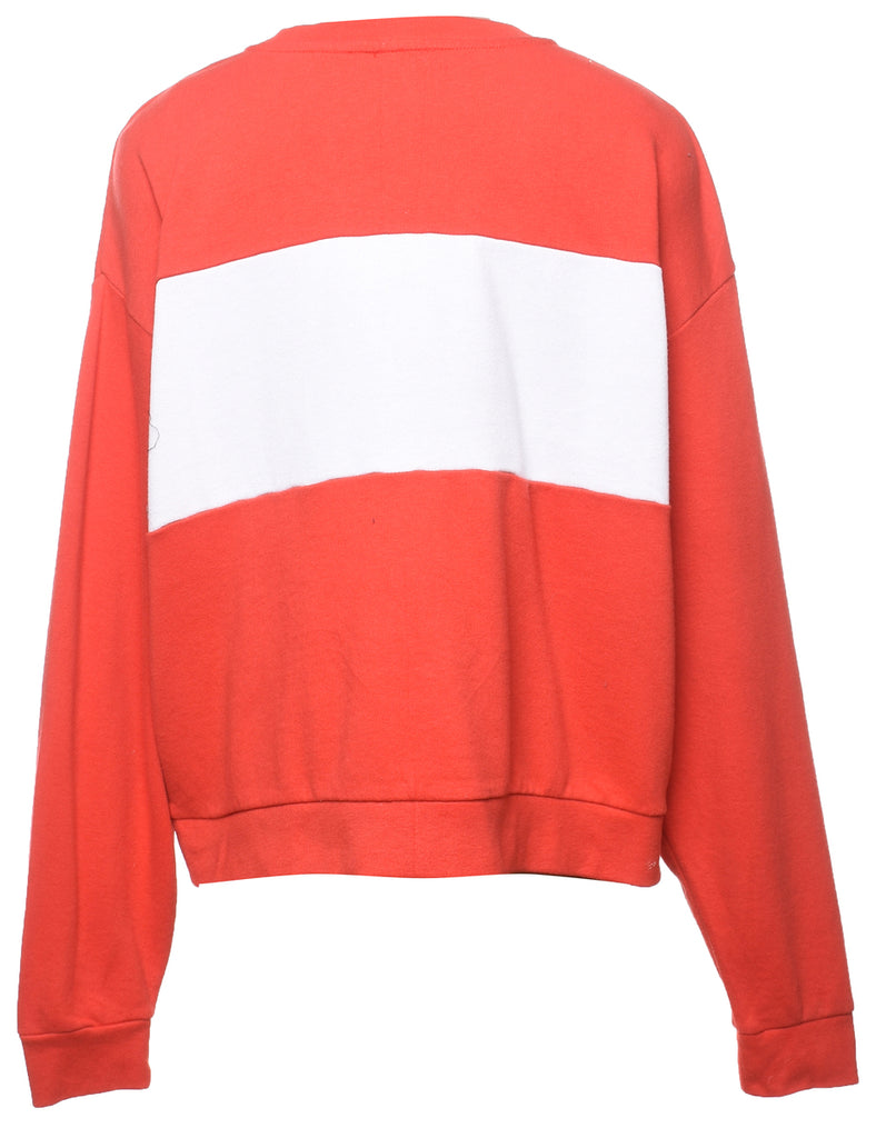 Levi's White & Red Printed Sweatshirt - L