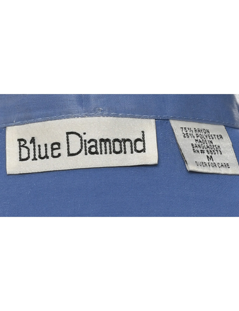 Light Blue Evening Blouse - M