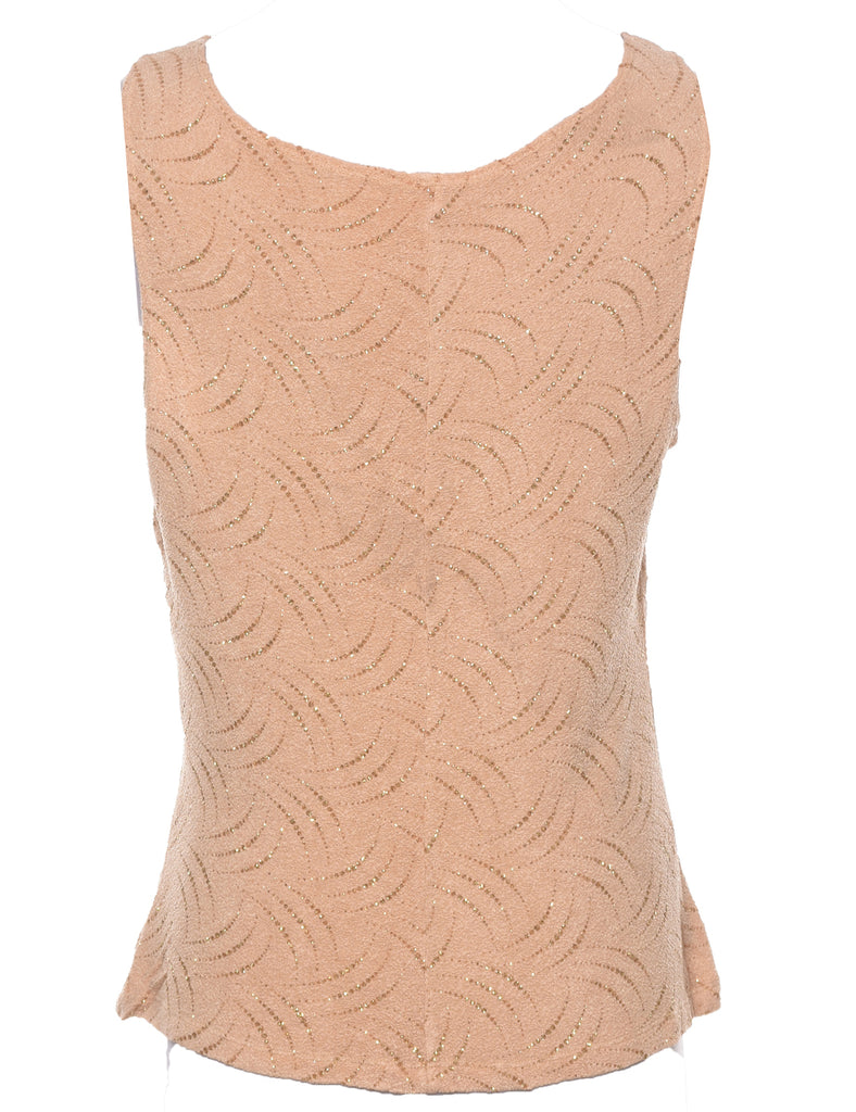 Light Brown Evening Top - M