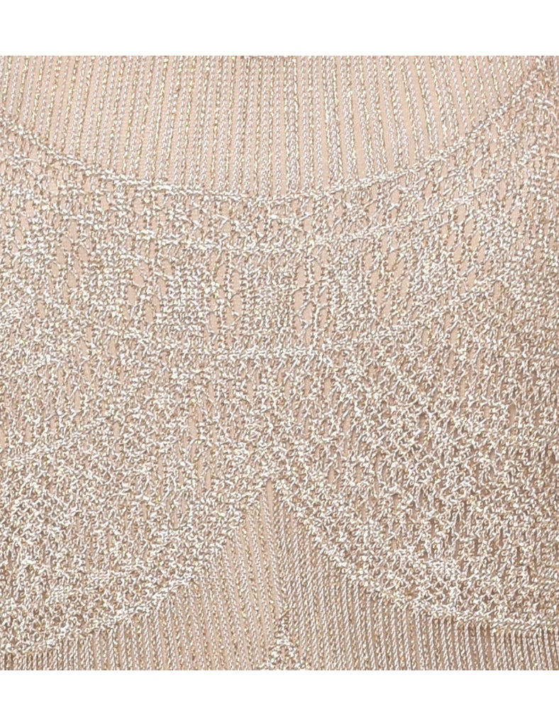 Light Brown Party Top - L