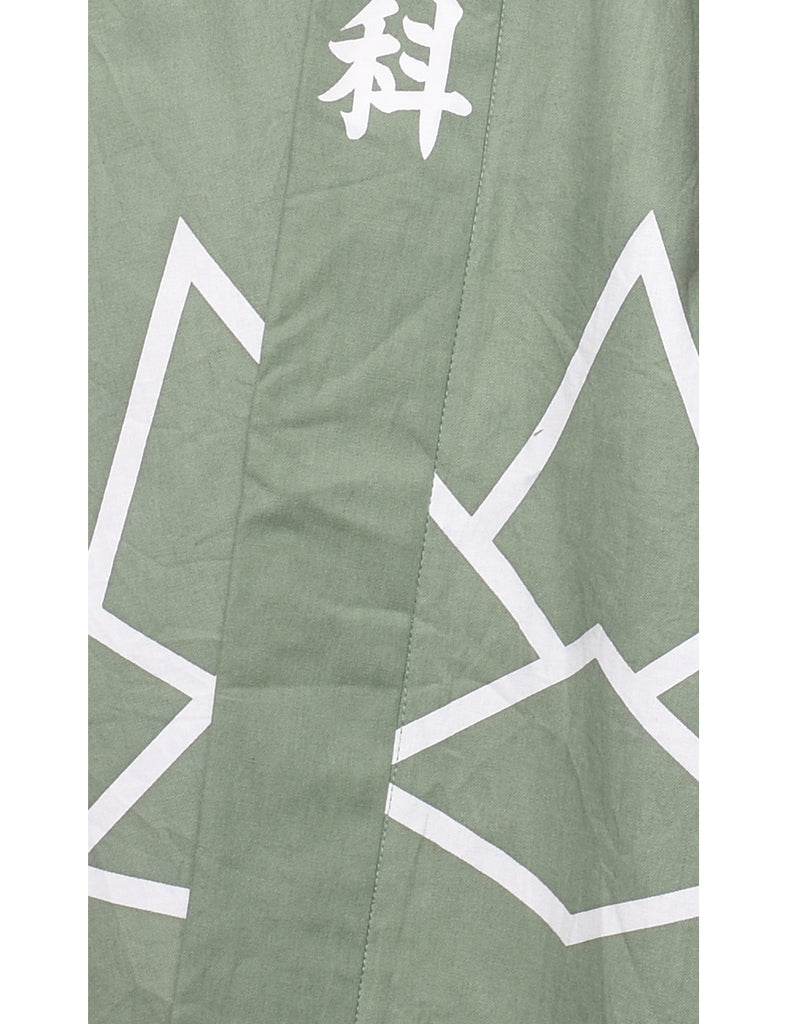 Light Green Midi Length Kimono - L