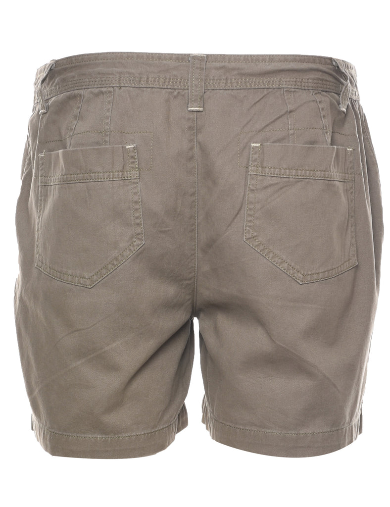 Light Green Plain Shorts - W33 L4